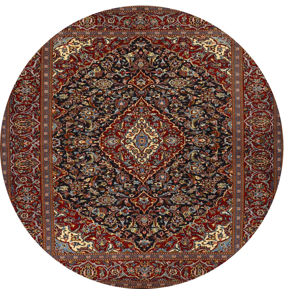 Ahgly Company Indoor Round Traditional Area Rugs, 4' Round