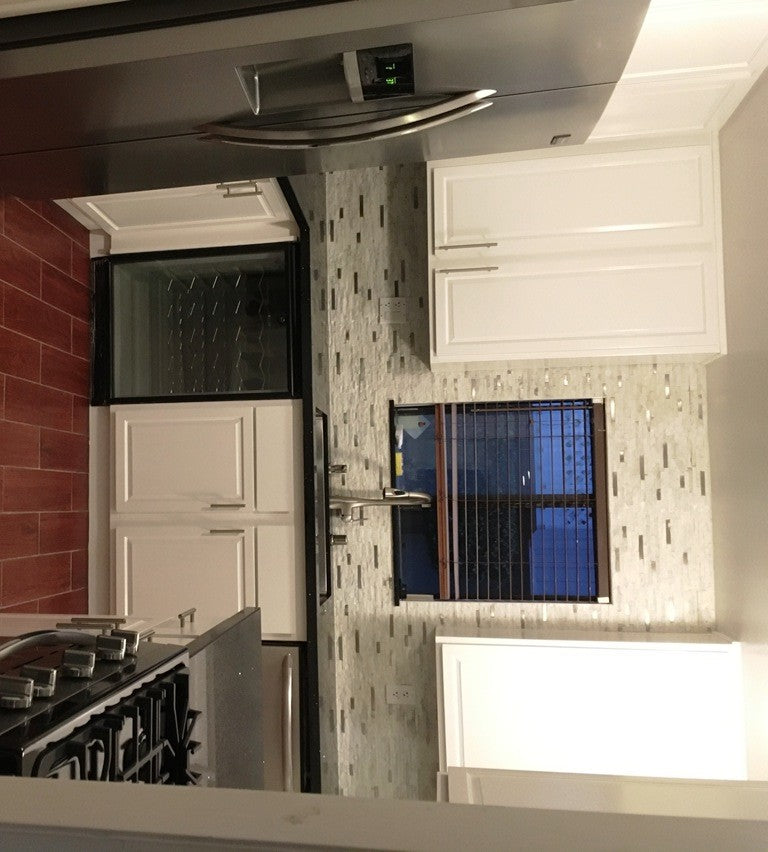 - White Fusion 12x12 Interlocking Mosaic