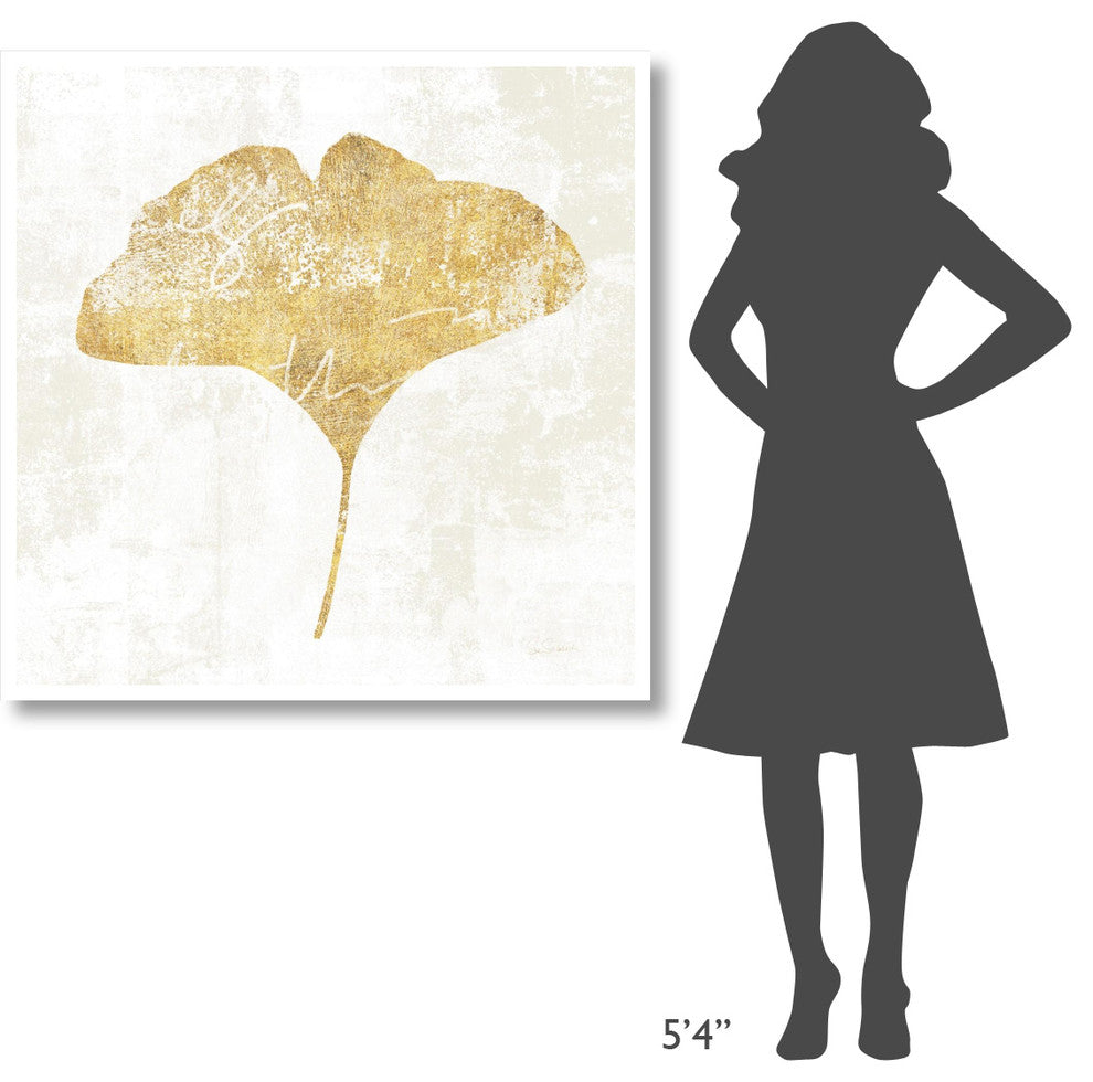 "Bronzed Leaf III" Digital Paper Print by Sue Schlabach, 42"x42"