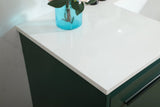 Phoebe Single Bathroom Vanity, Green, 48", Without Backsplash