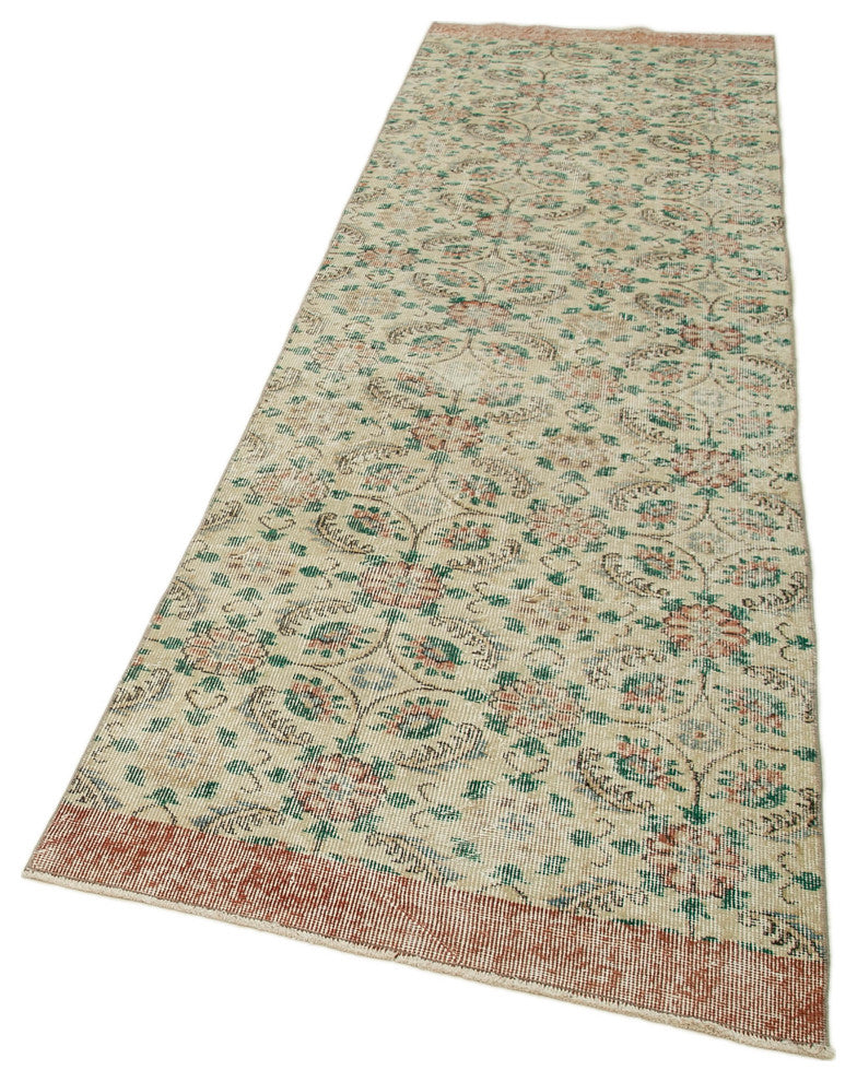Rug N Carpet - Handmade Anatolian 3' 0" x 10' 5" Contemporary Kitchen Runner Rug