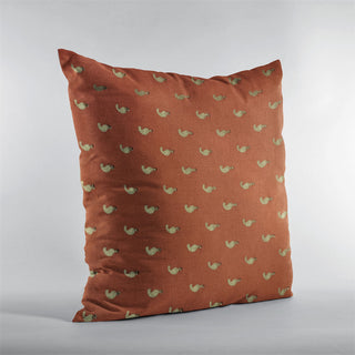 Plutus Red Beaded Motif Luxury Throw Pillow, 16"x16"