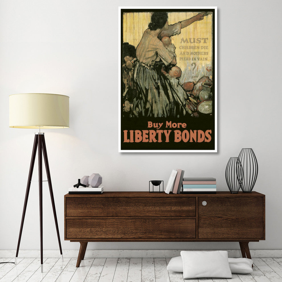 "WWI: Must Children Die and Mothers Plead In Vain?" Print, 42"x62"