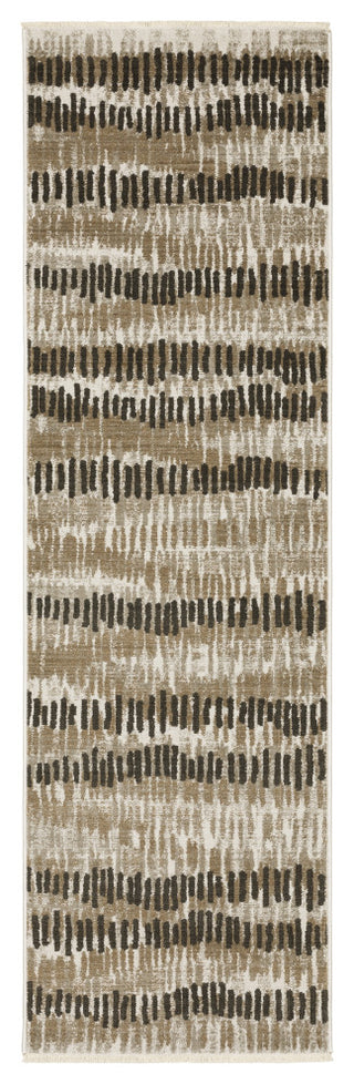 Oriental Weavers Bauer 8120D Abstract Rug, Beige, 3'10"x5'5"