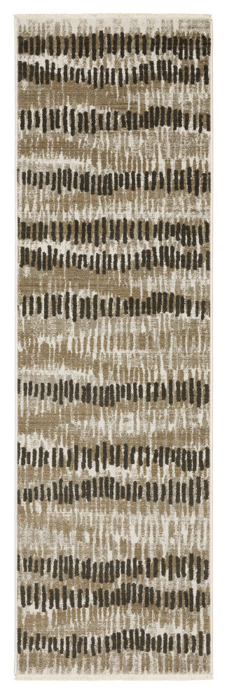 Oriental Weavers Bauer 8120D Abstract Rug, Beige, 3'10"x5'5"