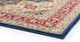 Kirsten Transitional Border Area Rug, Navy, 2'3''x7'3''