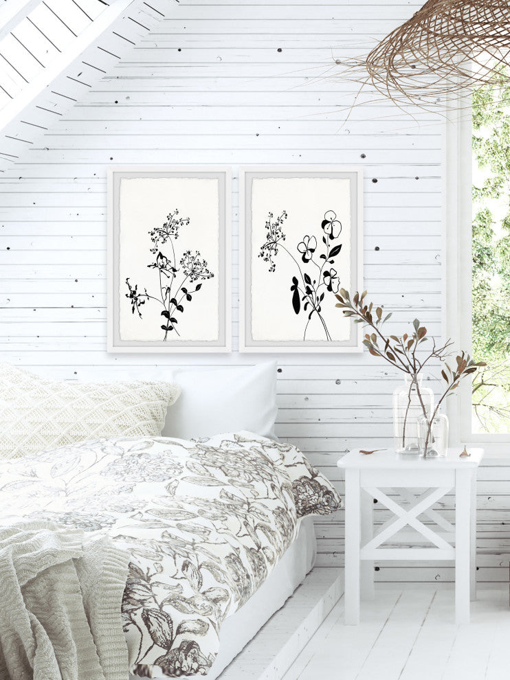 Flowers Are Happiness Diptych, Set of 2, 16x24 Panels