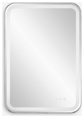 Uttermost 09945 Crofton 22-1/4"W x 32-1/4"H Rectangular Flat - Silver