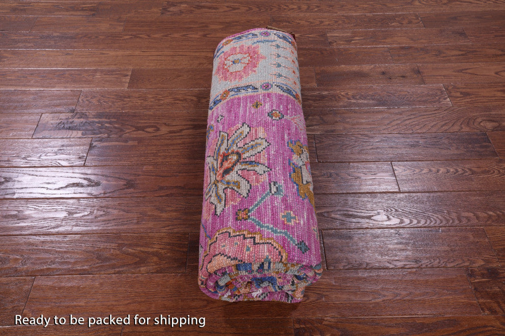 Hand-Knotted Turkish Oushak Wool Rug 5' 11" X 8' 11" - Q15462