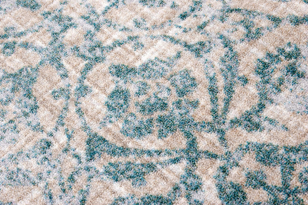 Fine Linen, Aqua, 8' Round