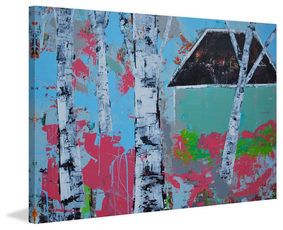 "Deep in the Forest" Painting Print on Wrapped Canvas, 60"x40"