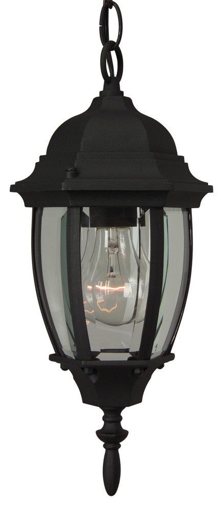 Craftmade Outdoor Aluminum Small Pendant, Black