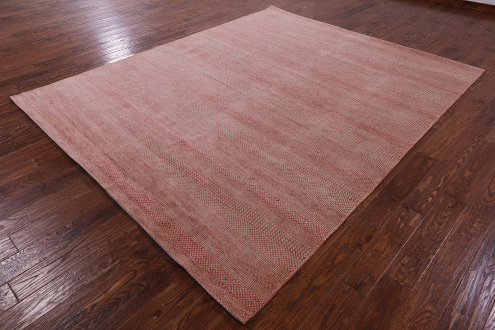 Savannah Grass Handmade Wool and Silk Rug 8' 0" X 9' 11" Q11439