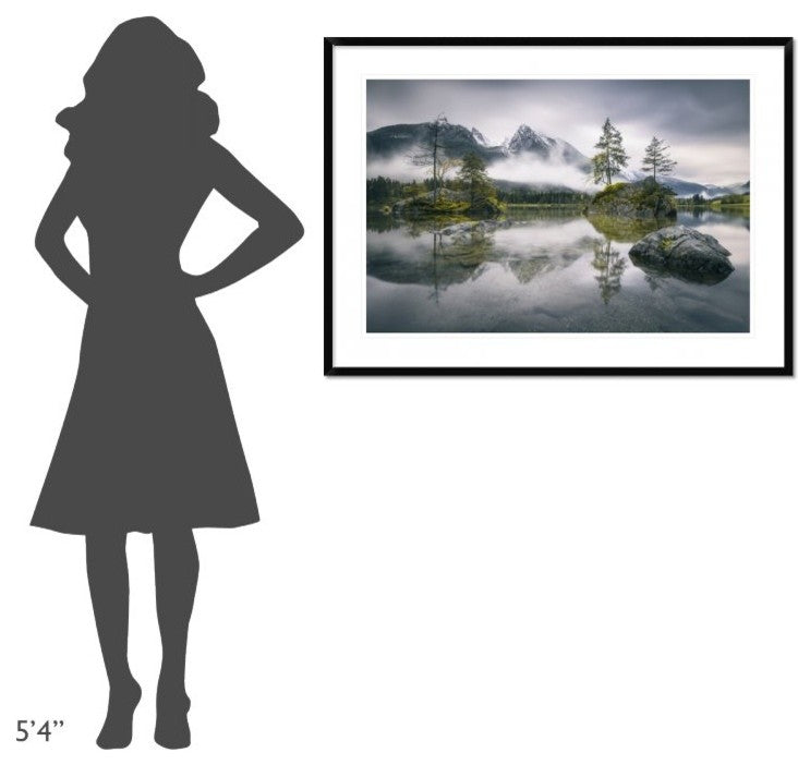 "Rainy Morning At Hintersee (Bavaria)"  by Dirk Wiemer, 44x32"