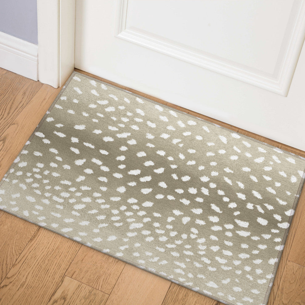 Indoor/Outdoor Mali ML3 Stone Machine Washable 1'8" x 2'6" Rug