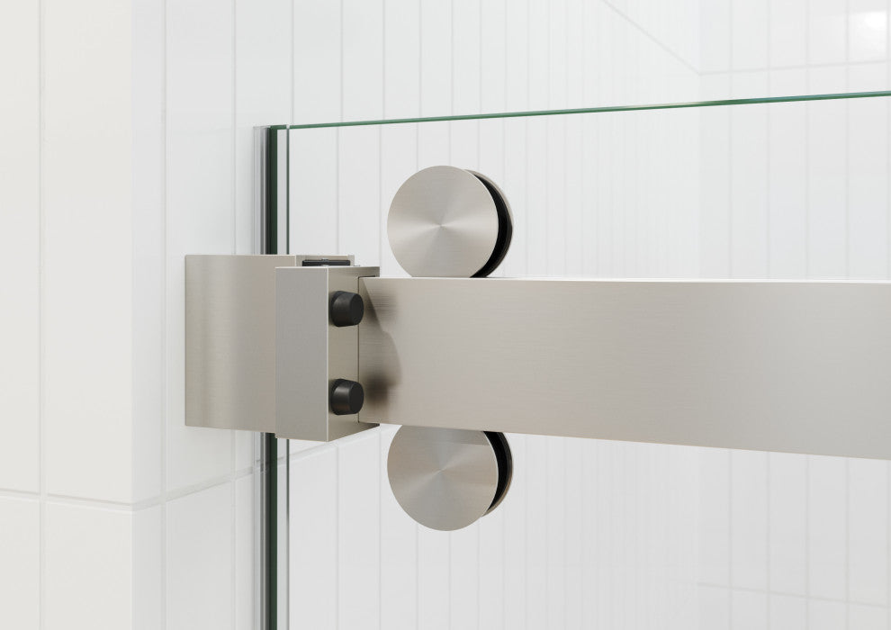 Polaris 60 in. x 78 in. Sliding Bypass Shower Doors, Brushed Nickel