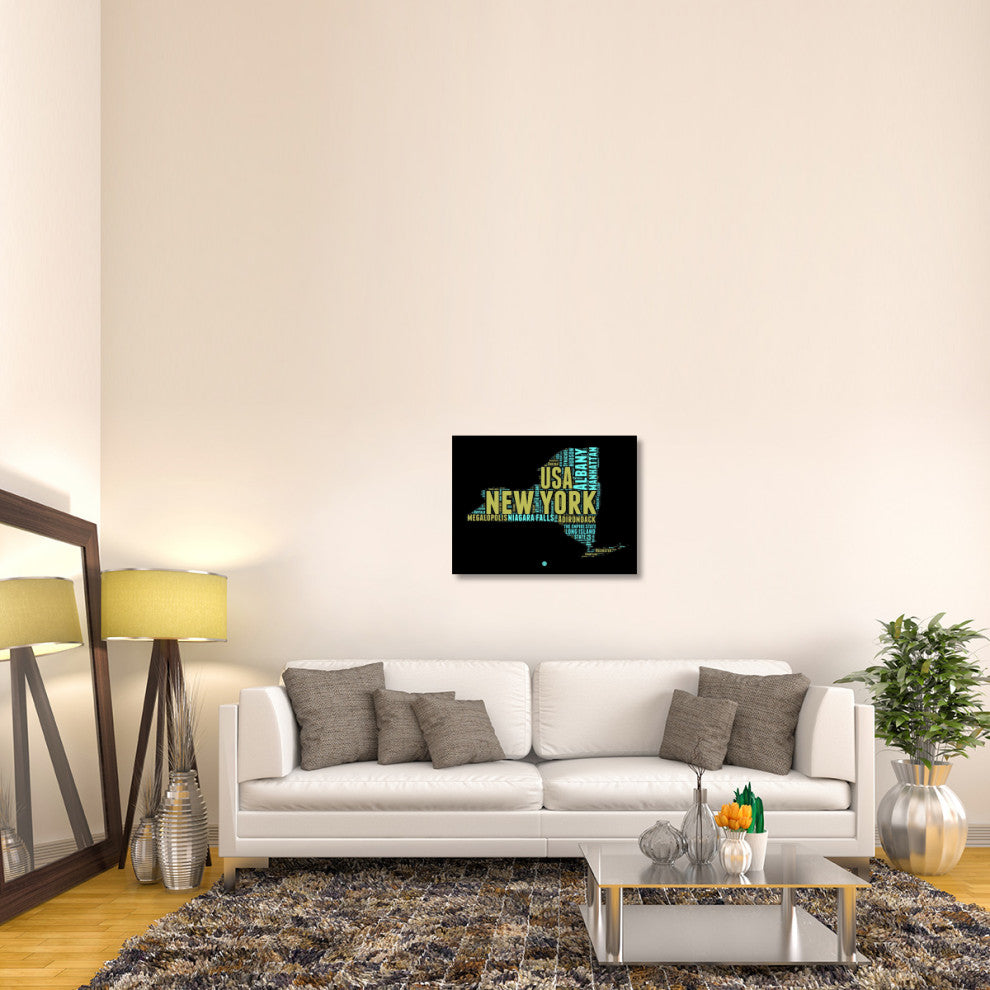 "New York Word Cloud 1" Fine Art Print