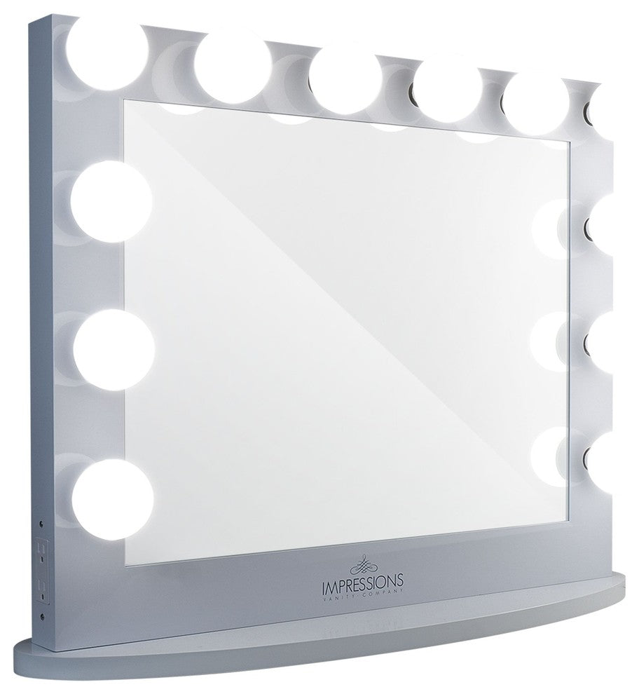Hollywood Iconic Plus Vanity Mirror, Silver, Clear Led