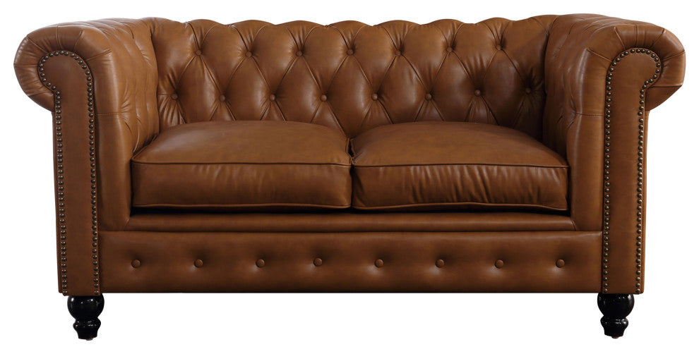 Gustav Transitional Chesterfield Loveseat