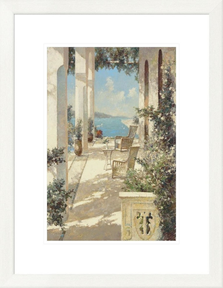 "Reflections In Blue" Framed Digital Print by Vitali, 21x27"
