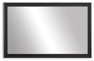 Kendall Framed Wall Mirror, Black, 20"x60"