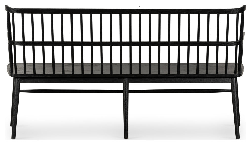 Aspen Large Bench-Black Oak