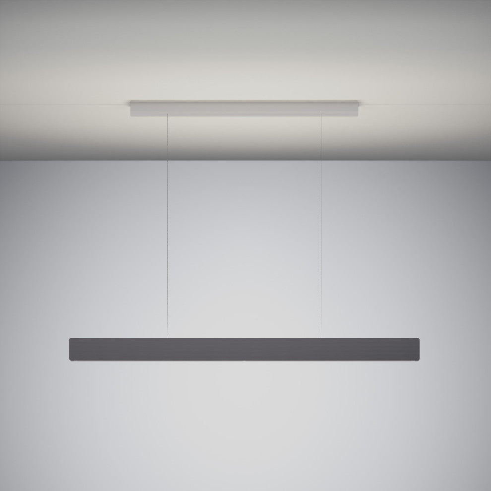 After 8 LED 1/4" Profile Pendant, Slate, 48.5"w