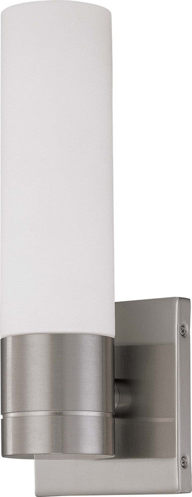 Nuvo Link 1-Light Incandescent Vanity and Wall Light Fixture, Brushed Nickel