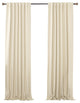 Back Tab Thermal Insulated Blackout Curtains, Set of 2, Beige, 102"