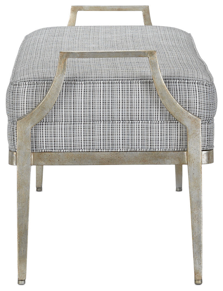 Torrey Tuxedo Silver Bench