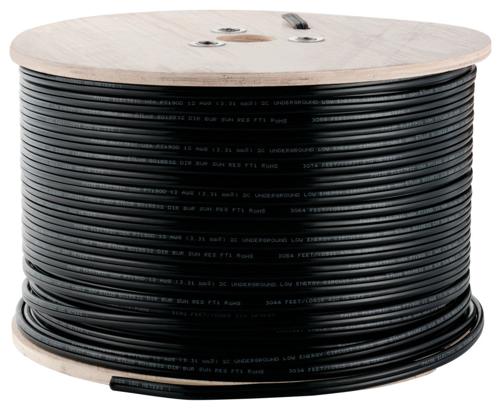 Black Accessory Cable 12-gauge 1000 ft