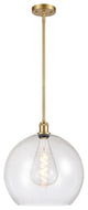 Innovations 516-1S-SG-G124-14-LED 1-Light Pendant, Satin Gold