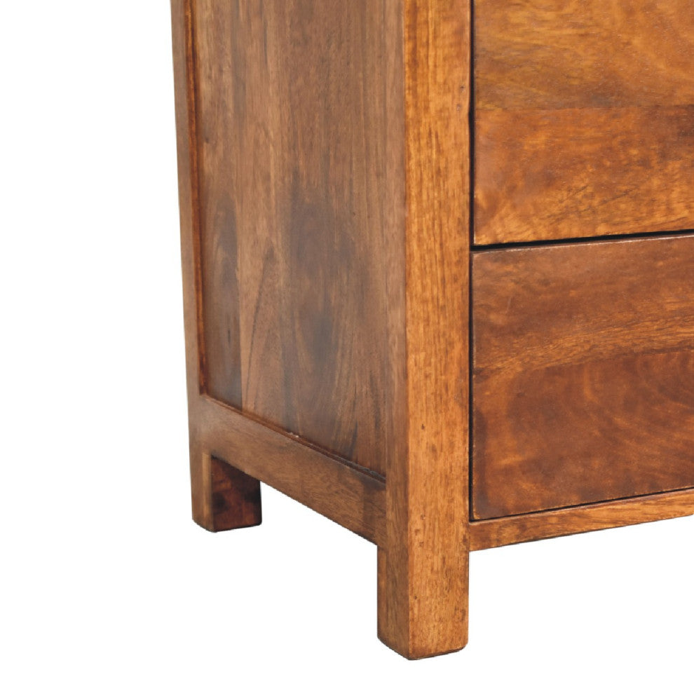 Close-up side/drawer area on white background.