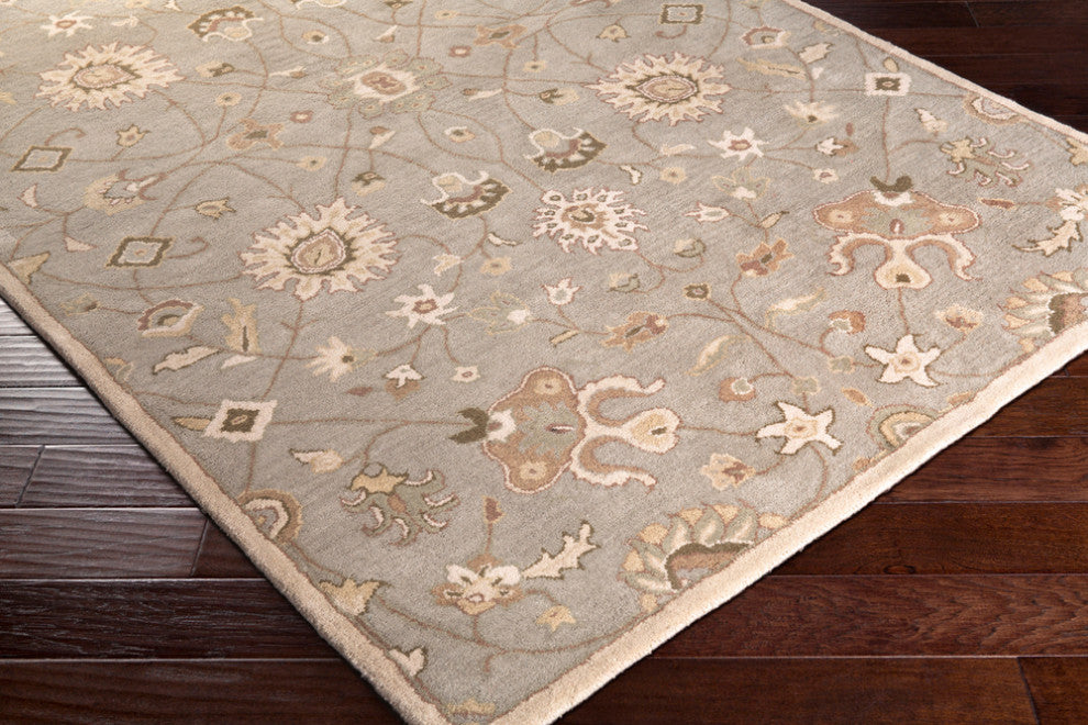 Surya Caesar CAE-1081 Traditional Area Rug, Medium Gray, 3' x 12' Runner