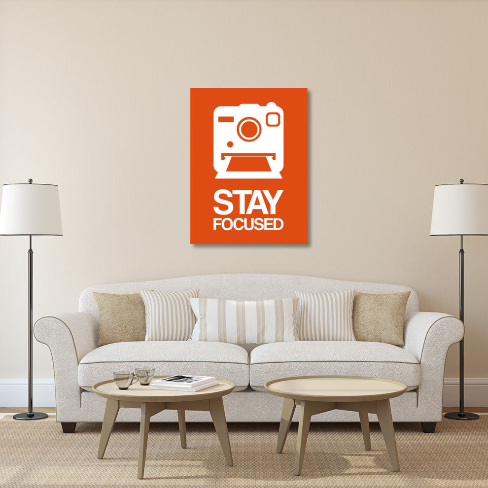 "Stay Focused Polaroid Camera Poster 3" Fine Art Print
