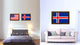 Iceland Country Flag Canvas Print, 15"x21"