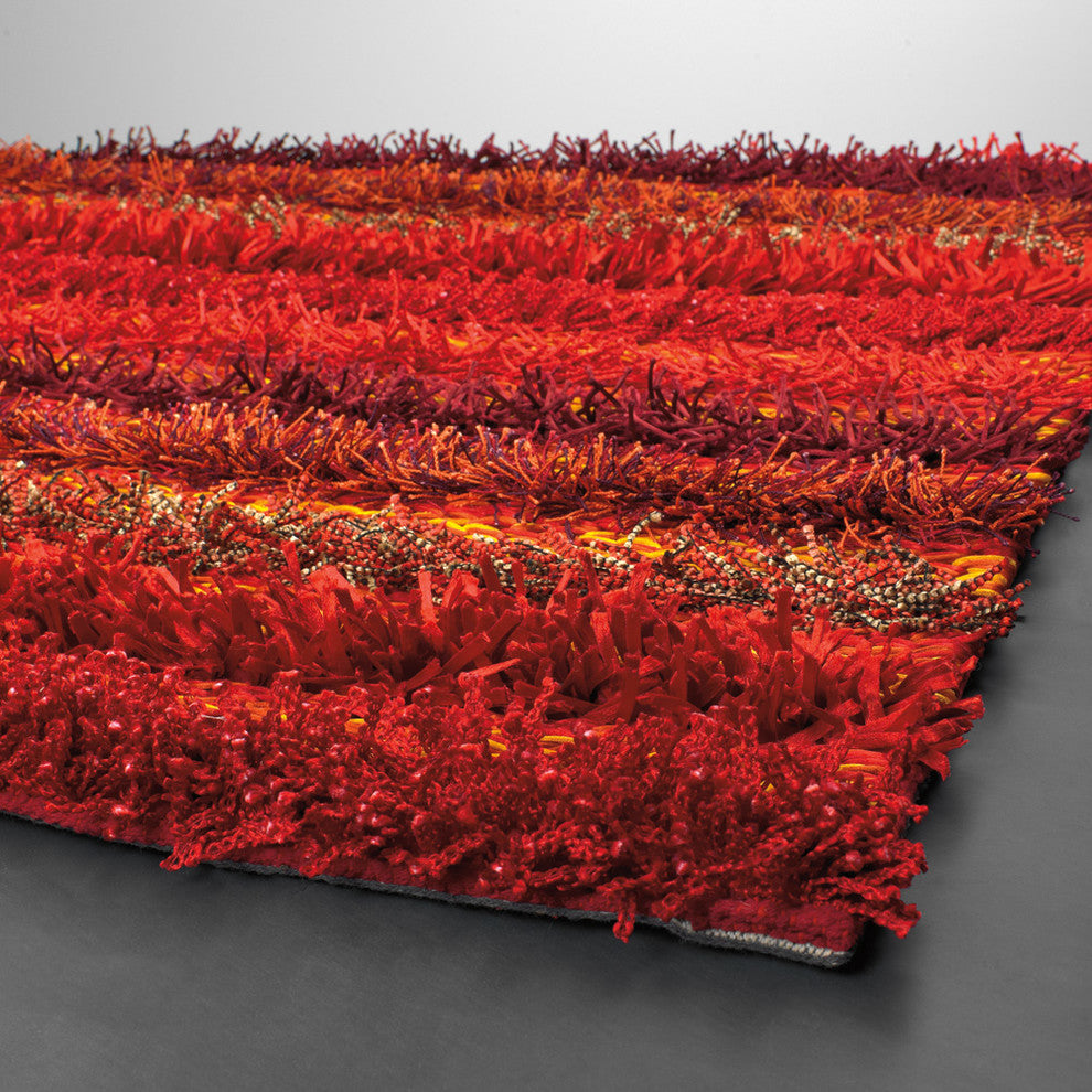 Lavasa Contemporary Area Rug, Red, 7'9"x10'6"