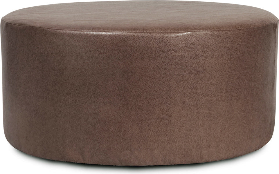 Seascape Universal 36" Round Ottoman, Atlantis White