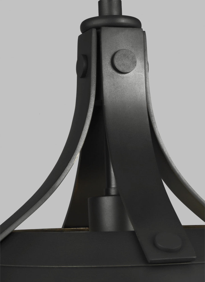 Logan Small Pendant, Aged Iron