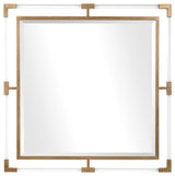 Uttermost Balkan Golden Square Mirror