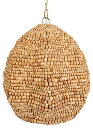 Uttermost Kauri 1 Light Wooden Bead Pendant