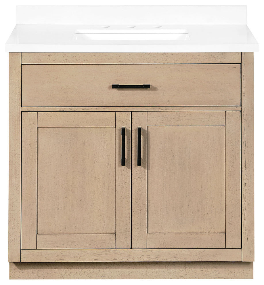 OVE Decors Bailey Vanity, Sahara Birch, 42"