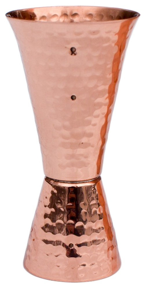 Prince of Scots Premium Hammered Solid Copper Jigger