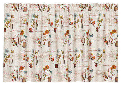 Le Jardin 36" Kitchen Curtain Tier