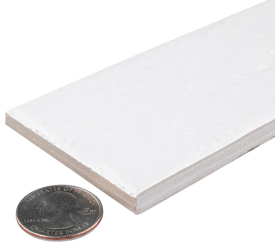 Brooklin Brick Cotto Porcelain Floor and Wall Tile, White