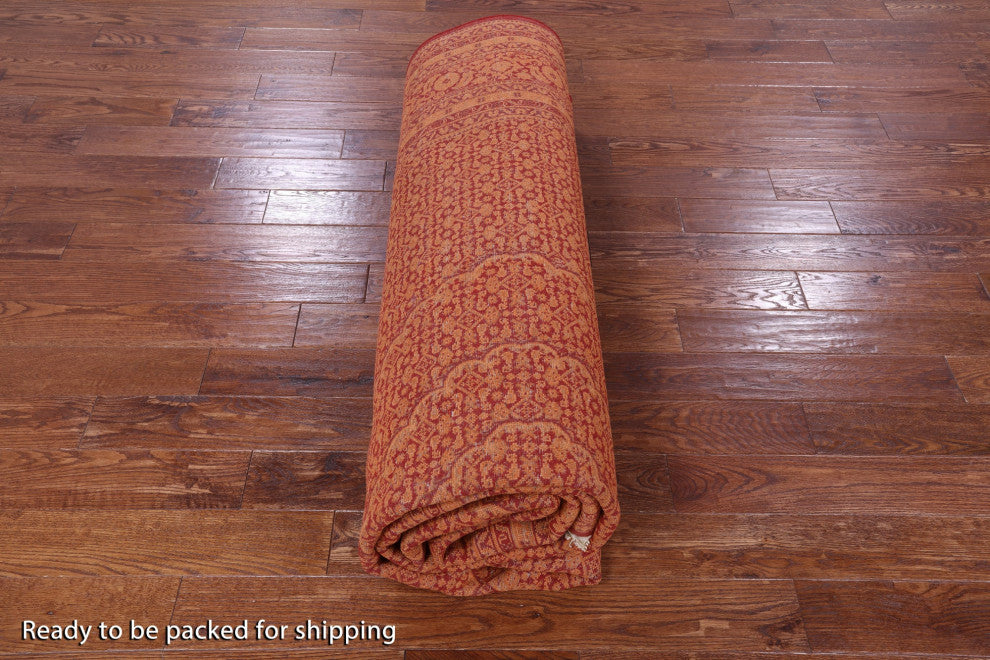 9' 3" X 12' 5" Persian Tabriz Handmade Wool & Silk Rug - Q13006