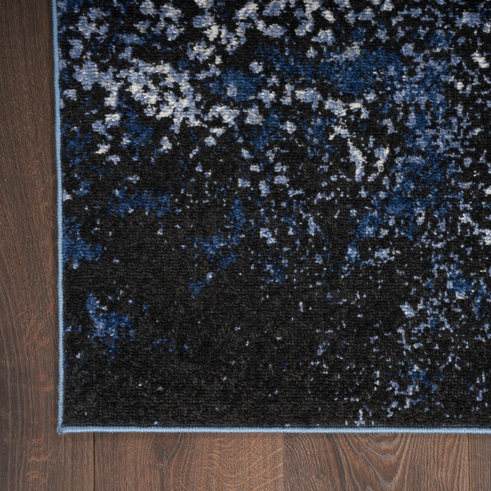 Nourison Passion 8' x 10' Light Blue Black Modern Indoor Area Rug