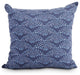 Fan Dance Geometric Print Decorative Outdoor Throw Pillow, Blue, 16"