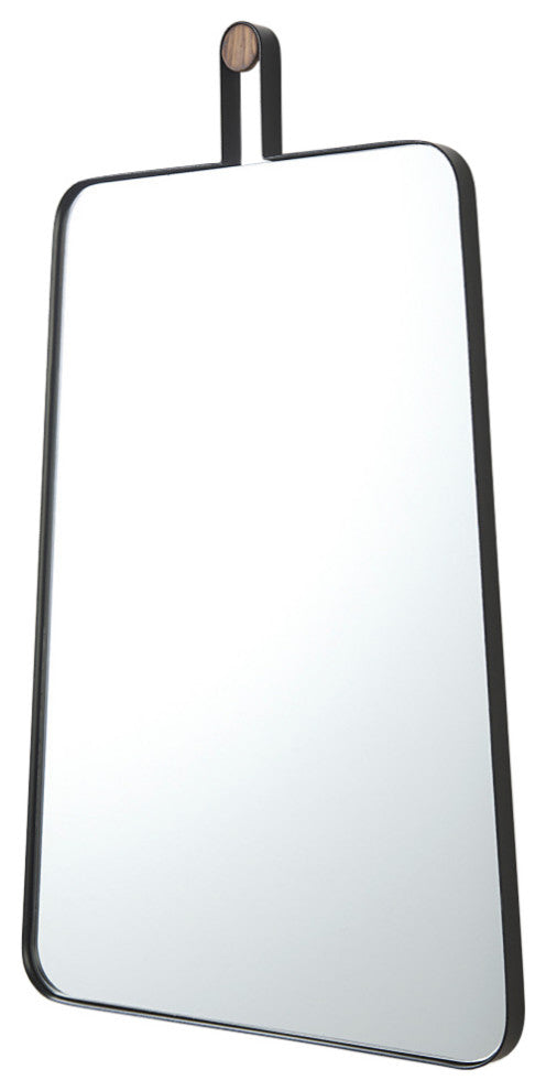 Collie Black Metal Frame With Hanger Trapezoid Mirror