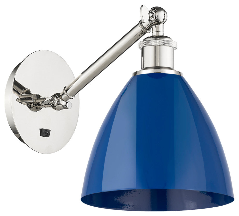 Innovations 317-1W-PN-MBD-75-BL 1-Light Sconce, Polished Nickel